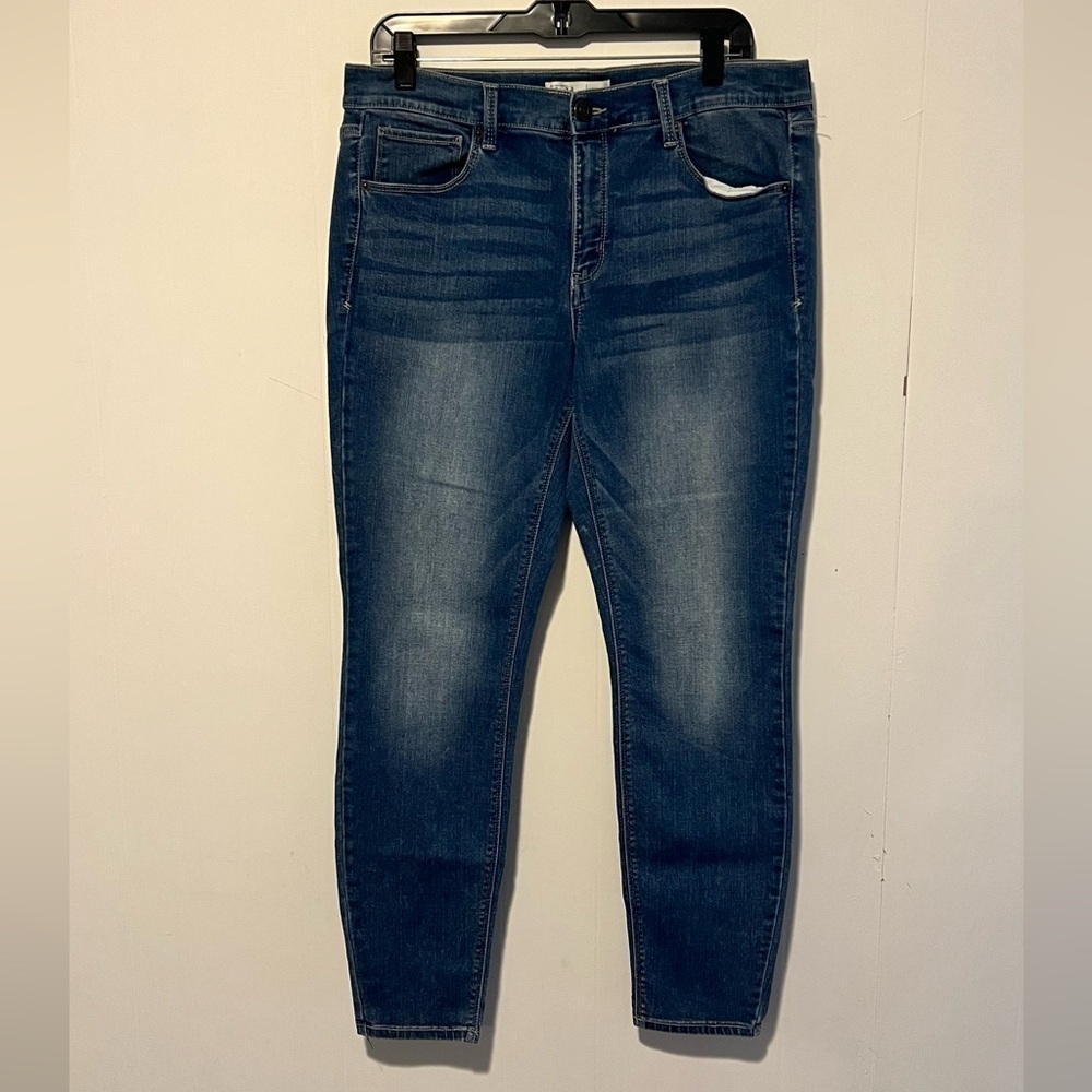 Mudd Flex Stretch Low Rise Skinny Jeans Pockets Button Zipper Q51